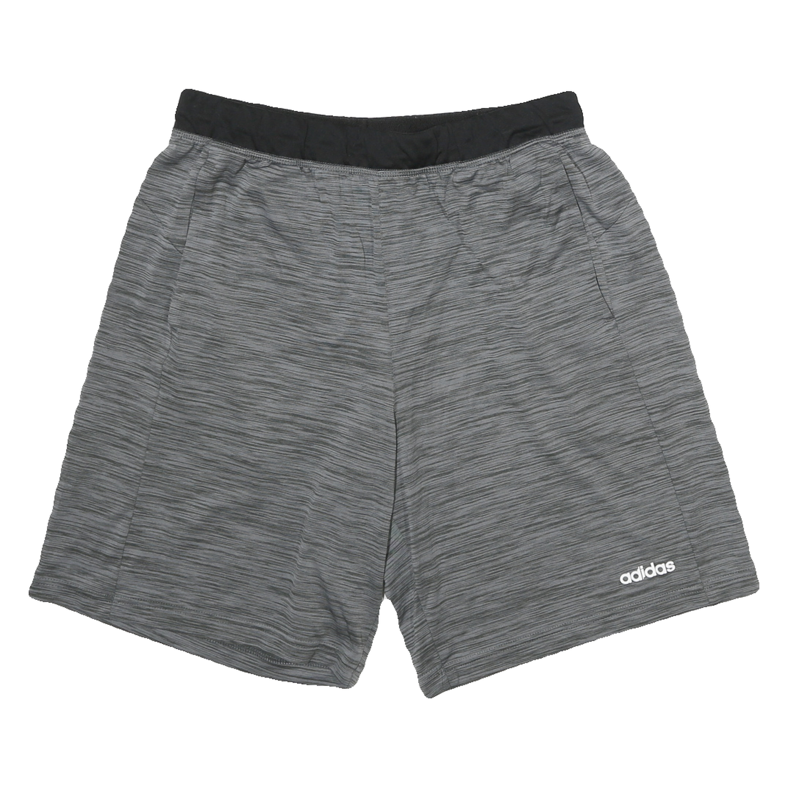 ADIDAS Mens Grey Casual Shorts L W28 Polyester Blend Comfort Fit Sports