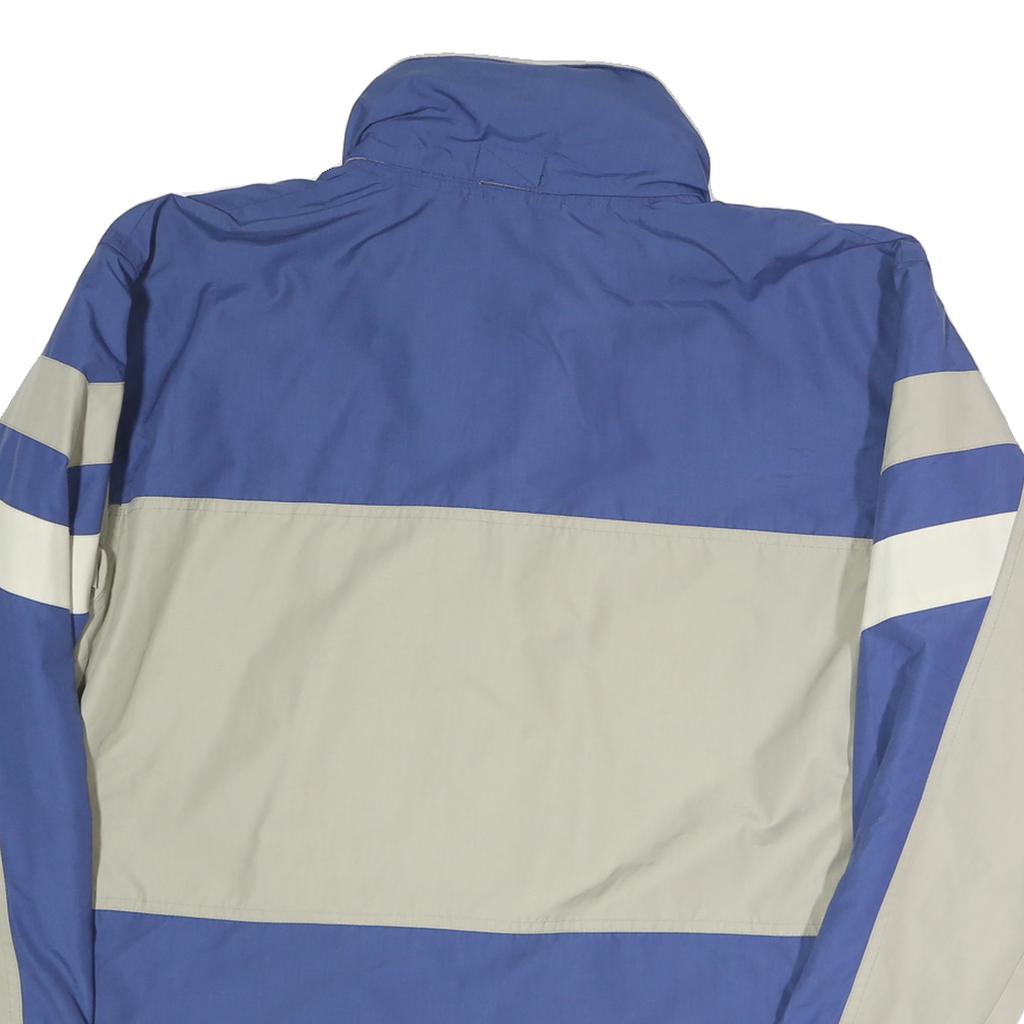 HELLY HANSEN Mens Blue & Grey Outdoor Jacket S Polyester Colourblock Zip Pockets