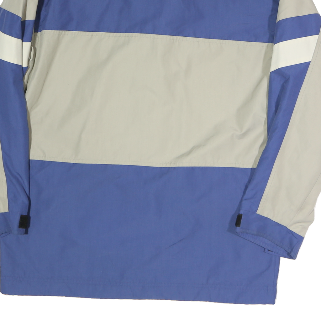 HELLY HANSEN Mens Blue & Grey Outdoor Jacket S Polyester Colourblock Zip Pockets