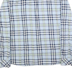 LEVI'S Mens Blue & Green Check Shirt XL Classic Cotton Blend Long Sleeve Button