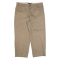 CHAPS Chino Mens Trousers Brown Regular Straight W38 L26