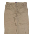 CHAPS Chino Mens Trousers Brown Regular Straight W38 L26
