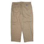 CHAPS Chino Mens Trousers Brown Regular Straight W38 L26