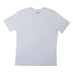 UNDER ARMOUR Mens Grey L Short Sleeve Crew Neck Logo Print T-Shirt