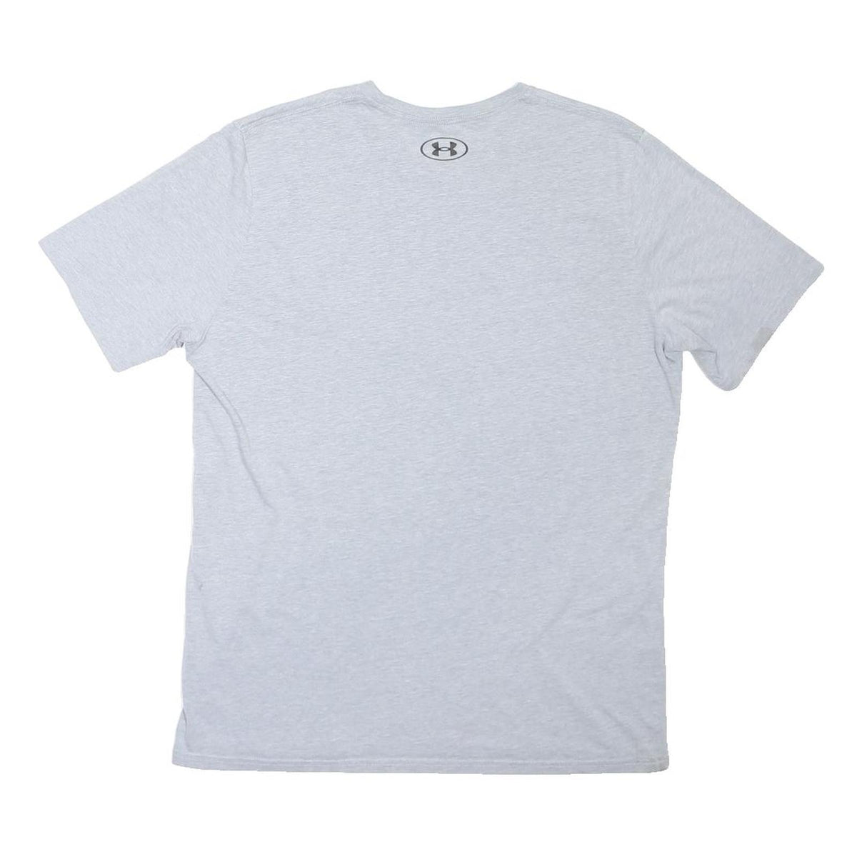 UNDER ARMOUR Mens Grey L Short Sleeve Crew Neck Logo Print T-Shirt
