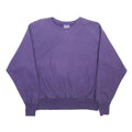 CHAMPION REVERSE WEAVE Womens Purple Sweatshirt M Cotton Blend Crew Neck Casual
