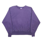 CHAMPION REVERSE WEAVE Womens Purple Sweatshirt M Cotton Blend Crew Neck Casual