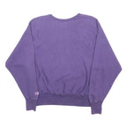 CHAMPION REVERSE WEAVE Womens Purple Sweatshirt M Cotton Blend Crew Neck Casual