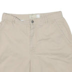 LIZ CLAIBORNE Womens Shorts Beige Casual Plain L W30 Classic Comfort