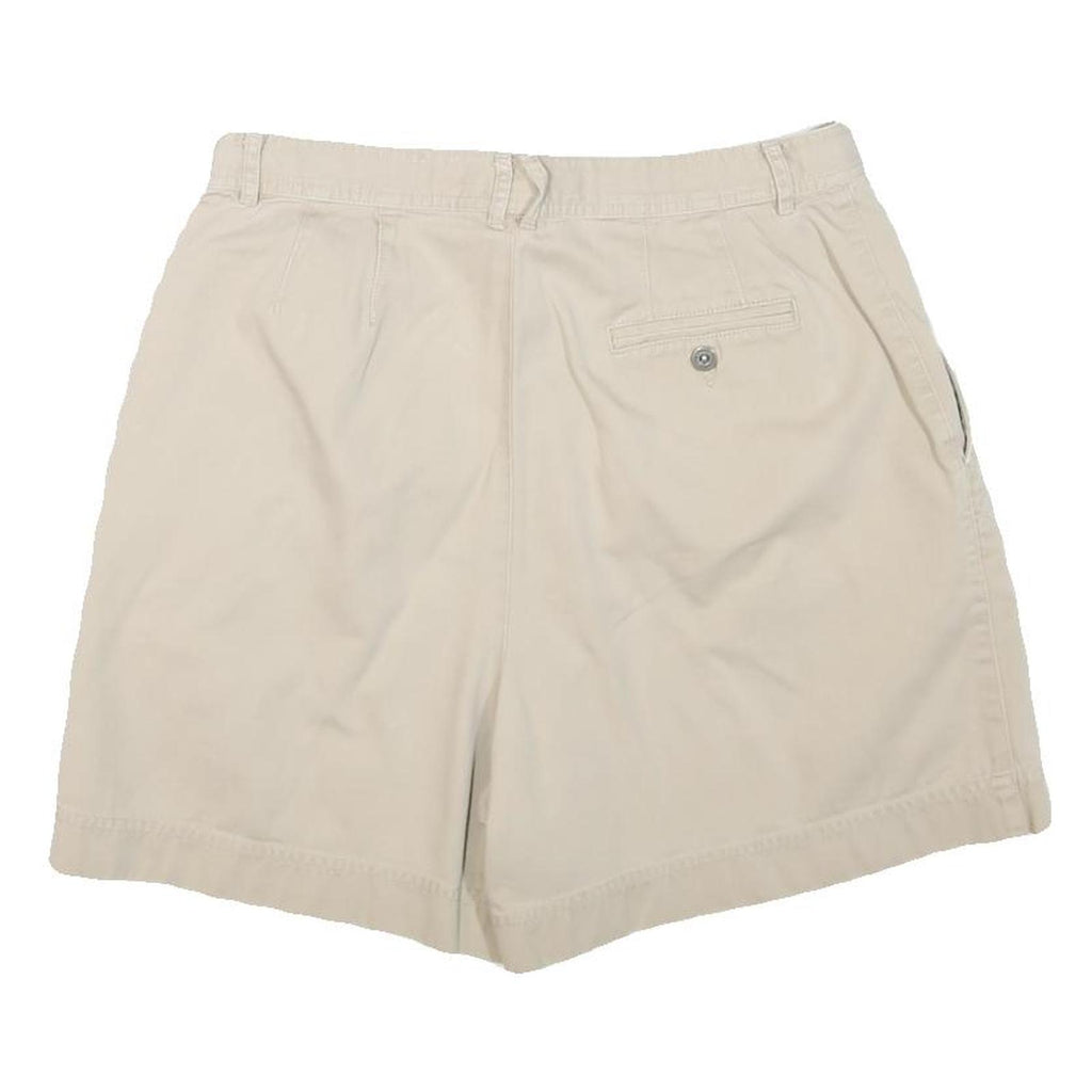 LIZ CLAIBORNE Womens Shorts Beige Casual Plain L W30 Classic Comfort