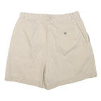 LIZ CLAIBORNE Womens Shorts Beige Casual Plain L W30 Classic Comfort