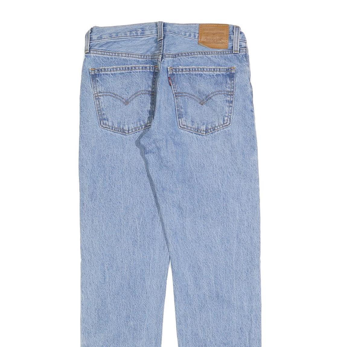 LEVI'S Womens Regular Fit Blue Denim Light Wash Jeans W26 L31 Classic Zip Pocket