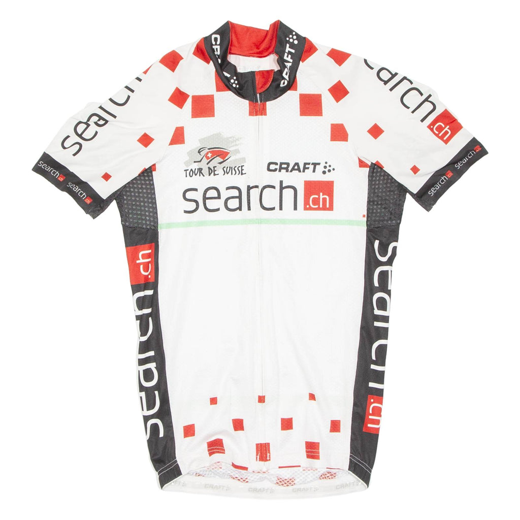 CRAFT Cycling Mens Jersey White Full Zip S