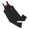 CARHARTT Mens Black Straight Fit Canvas Cotton Blend Dungarees XL W40 L29