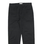 CARHARTT Womens Black Regular Tapered Cotton Blend Trousers W32 L28