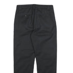 CARHARTT Womens Black Regular Tapered Cotton Blend Trousers W32 L28
