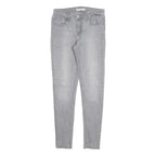 LEVI'S 535 Womens Jeans Grey Slim Skinny Denim W29 L30 Cotton Blend Zip