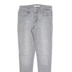 LEVI'S 535 Womens Jeans Grey Slim Skinny Denim W29 L30 Cotton Blend Zip