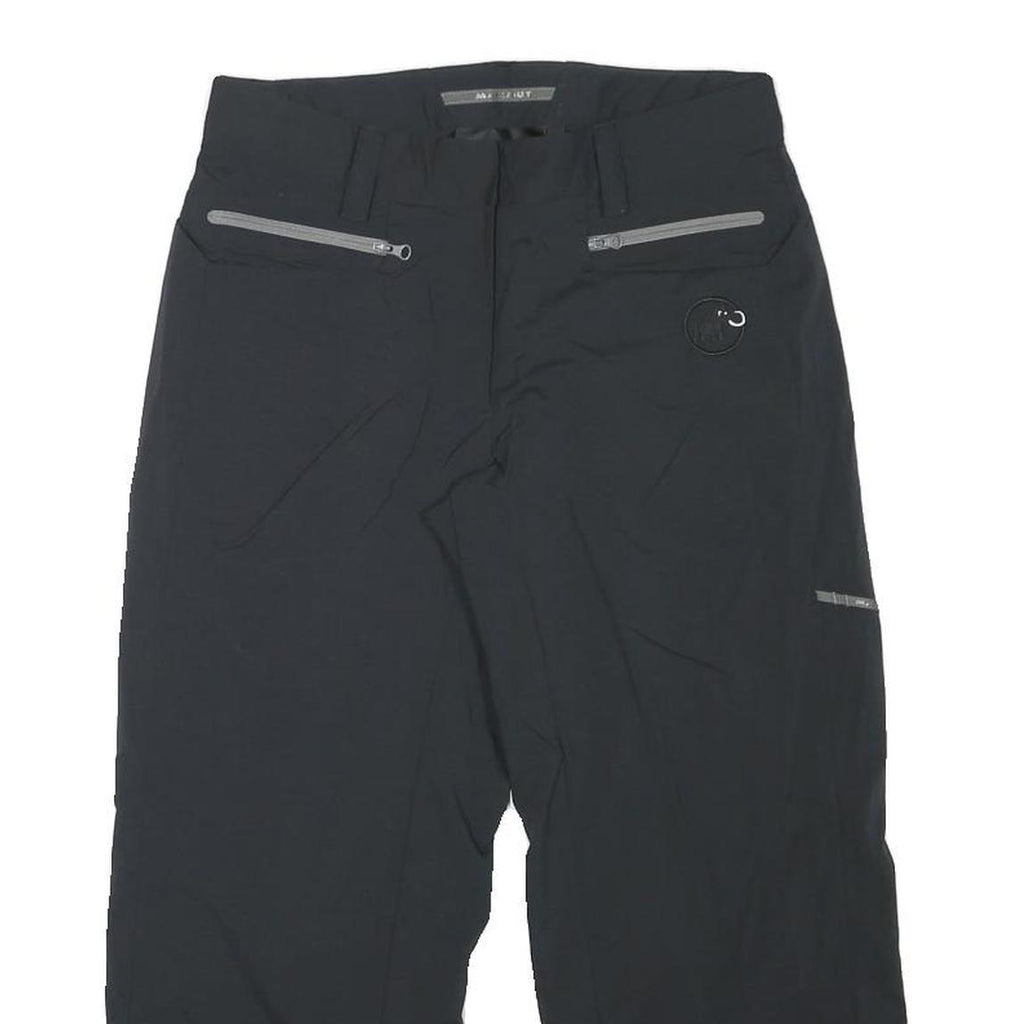 MAMM Womens Black Polyester Blend Relaxed Leg Trousers W27 L21 Outdoor