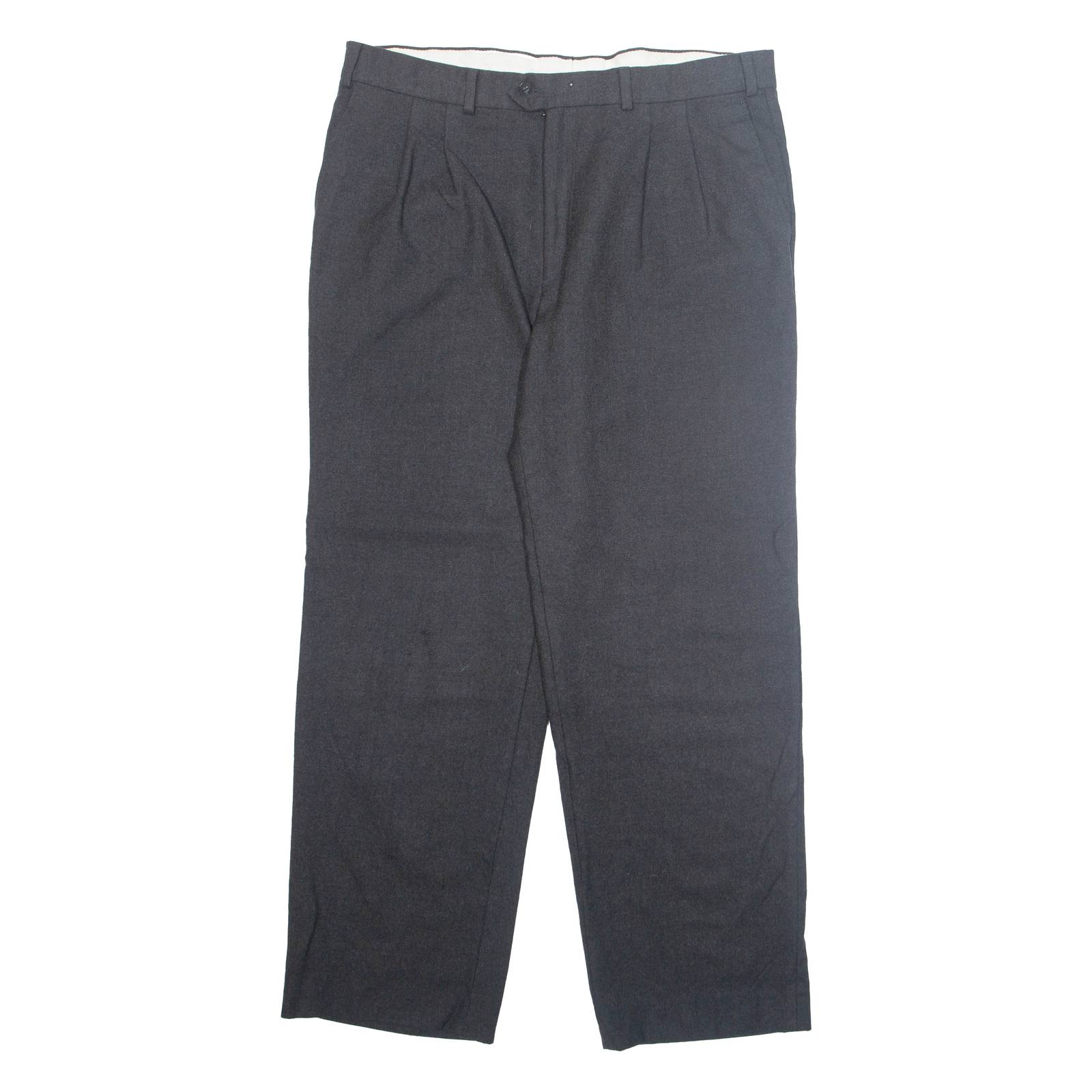 Workwear Mens Trousers Grey Regular Straight W34 L29