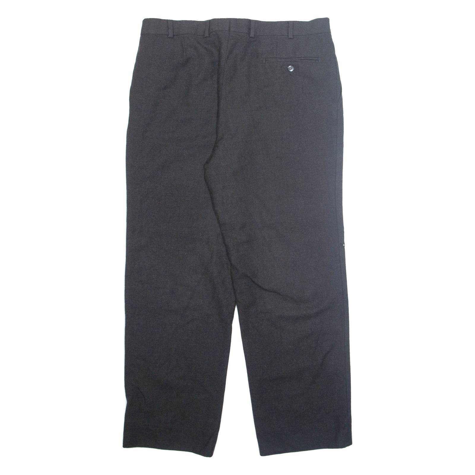 Workwear Mens Trousers Grey Regular Straight W34 L29