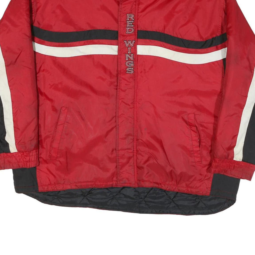 LOGO ATHLETIC Mens Red & Black Zip Jacket XL Polyester Blend Sportswear Retro