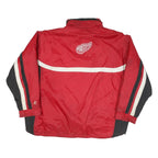 LOGO ATHLETIC Mens Red & Black Zip Jacket XL Polyester Blend Sportswear Retro