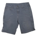 DICKIES Mens Shorts Blue Casual L W36 Cotton Blend Durable Workwear Pocket