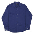 TOMMY HILFIGER Mens Blue & Pink Cotton Blend Shirt L Long Sleeve Button Casual