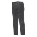 LEVI'S 711 Womens Jeans Black Slim Skinny Denim Medium W26 L32 Classic Fit Zip