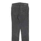 LEVI'S 711 Womens Jeans Black Slim Skinny Denim Medium W26 L32 Classic Fit Zip