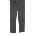 LEVI'S 711 Womens Jeans Black Slim Skinny Denim Medium W26 L32 Classic Fit Zip