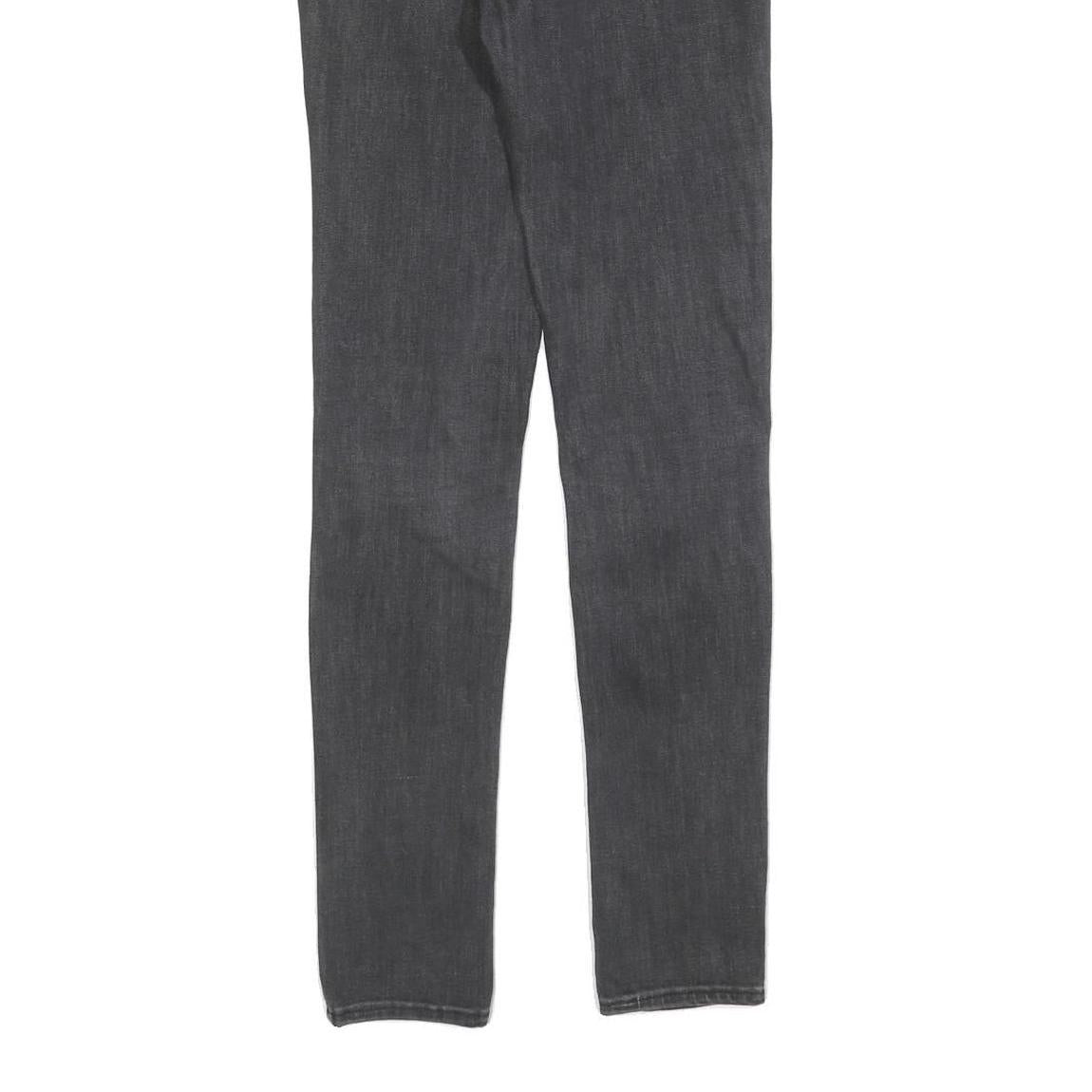 LEVI'S 711 Womens Jeans Black Slim Skinny Denim Medium W26 L32 Classic Fit Zip