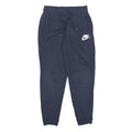 NIKE Womens Joggers Navy Blue & Navy Slim Fit Tapered Leg S W26 L25 Casual
