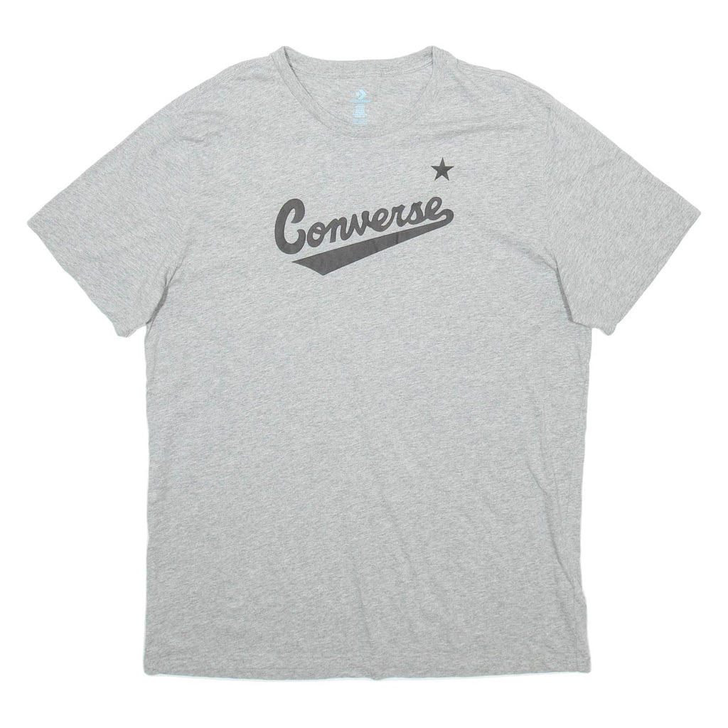 CONVERSE Womens T-Shirt Grey 2XL