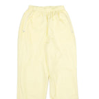 Womens Joggers Yellow UK 14 W23 L30 Relaxed Tapered Polyester Casual Wear