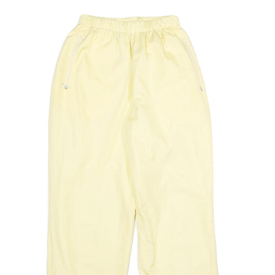 Womens Joggers Yellow UK 14 W23 L30 Relaxed Tapered Polyester Casual Wear