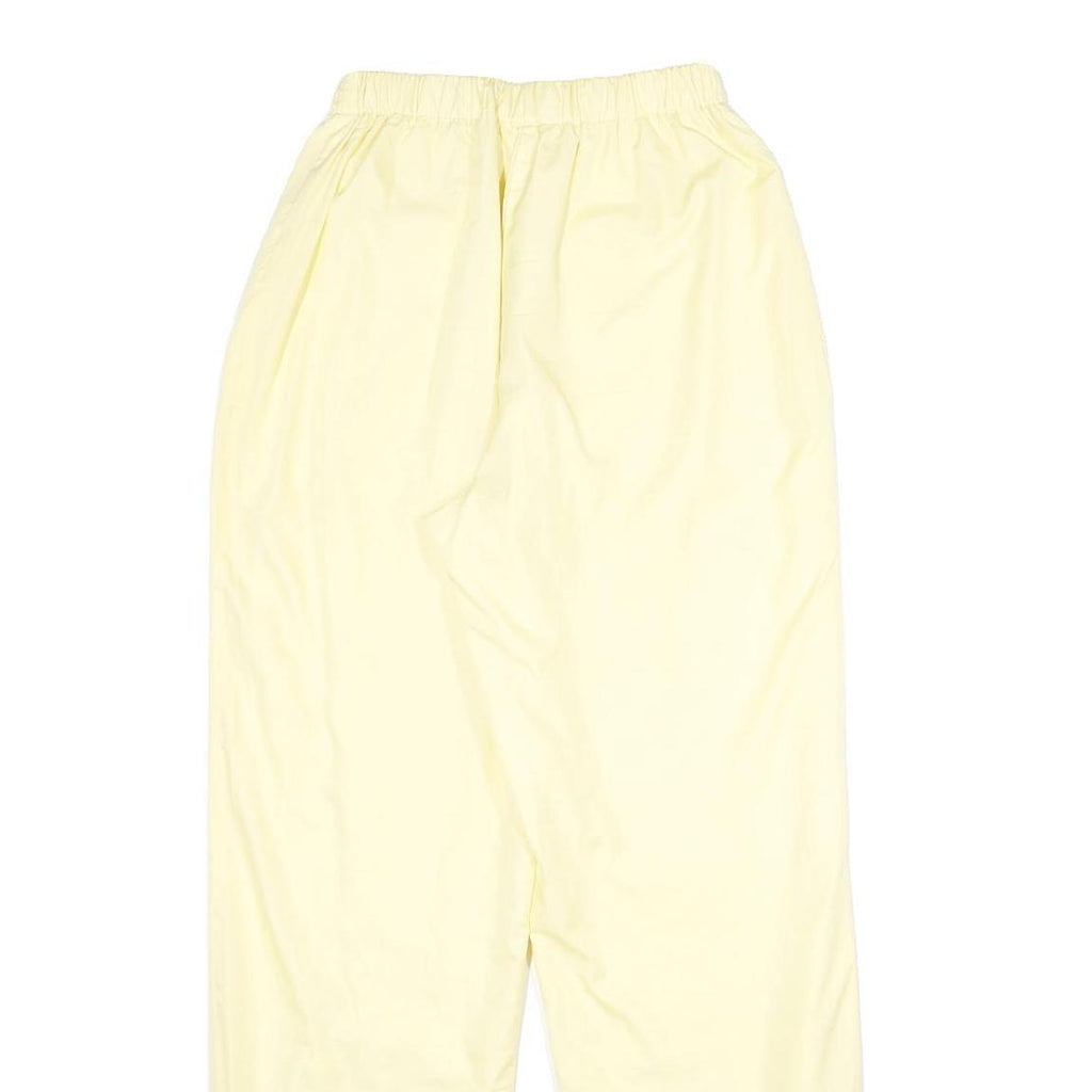 Womens Joggers Yellow UK 14 W23 L30 Relaxed Tapered Polyester Casual Wear