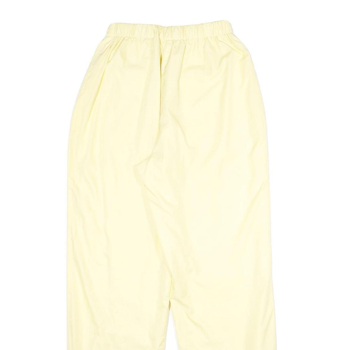 Womens Joggers Yellow UK 14 W23 L30 Relaxed Tapered Polyester Casual Wear