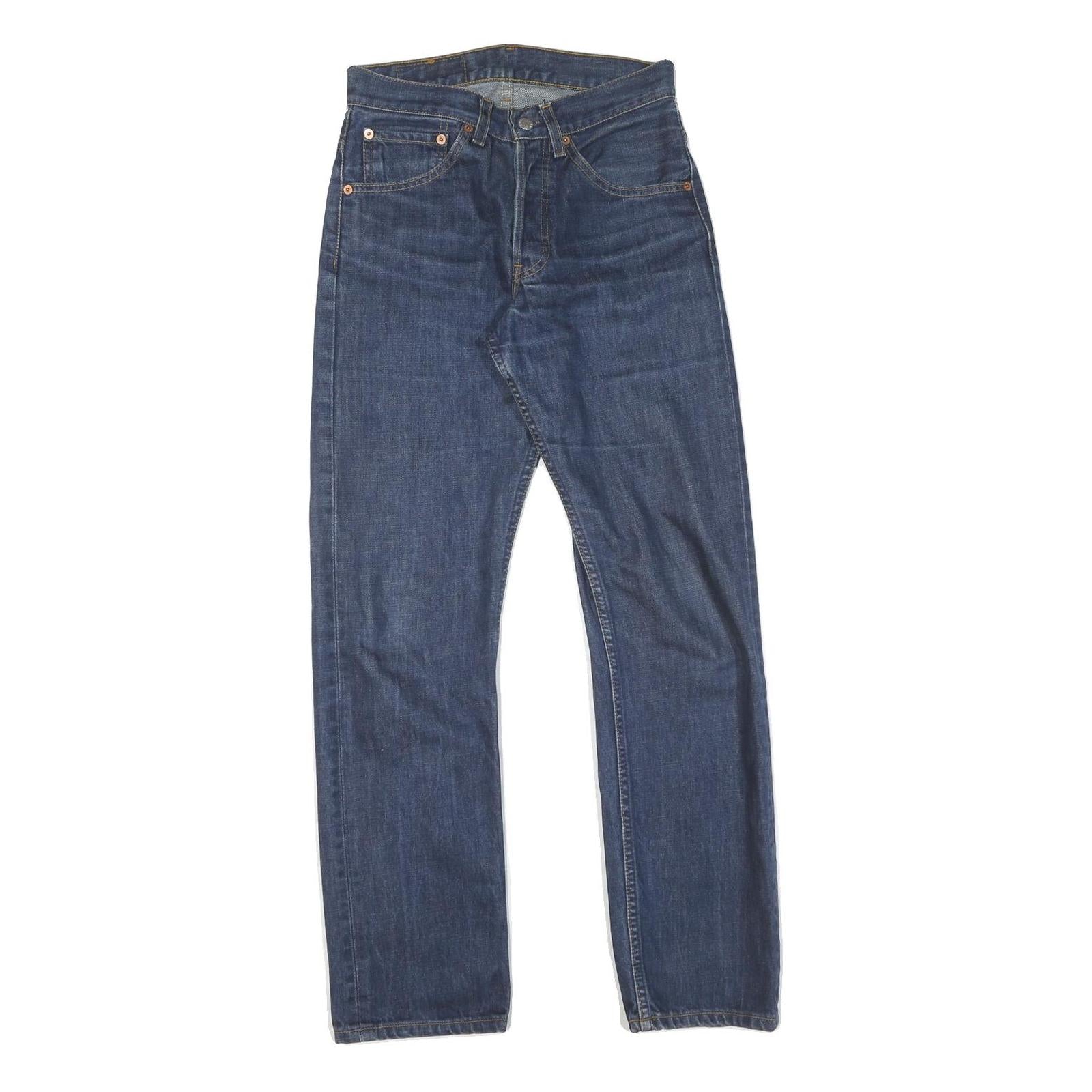 LEVI'S Mens Jeans Blue Regular Straight Denim W28 L30 Classic Casual