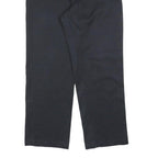 DICKIES Mens Relaxed Black Cotton Blend Trousers W36 L30 Workwear Zip Closure