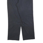 DICKIES Mens Relaxed Black Cotton Blend Trousers W36 L30 Workwear Zip Closure
