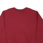 GILDAN Mens Maroon Sweatshirt Crew Neck XL Plain Cotton Blend Pullover