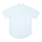 TOMMY HILFIGER Mens White S Short Sleeve Cotton Shirt Button Down Pocket