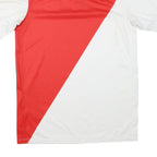 NIKE AS Monaco 2014-15 Home Mens Red & White Football Shirt S Short Sleeve