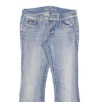 ARYIA Womens Jeans Blue Regular Flair Denim Light W32 L28 Stylish Casual Wear