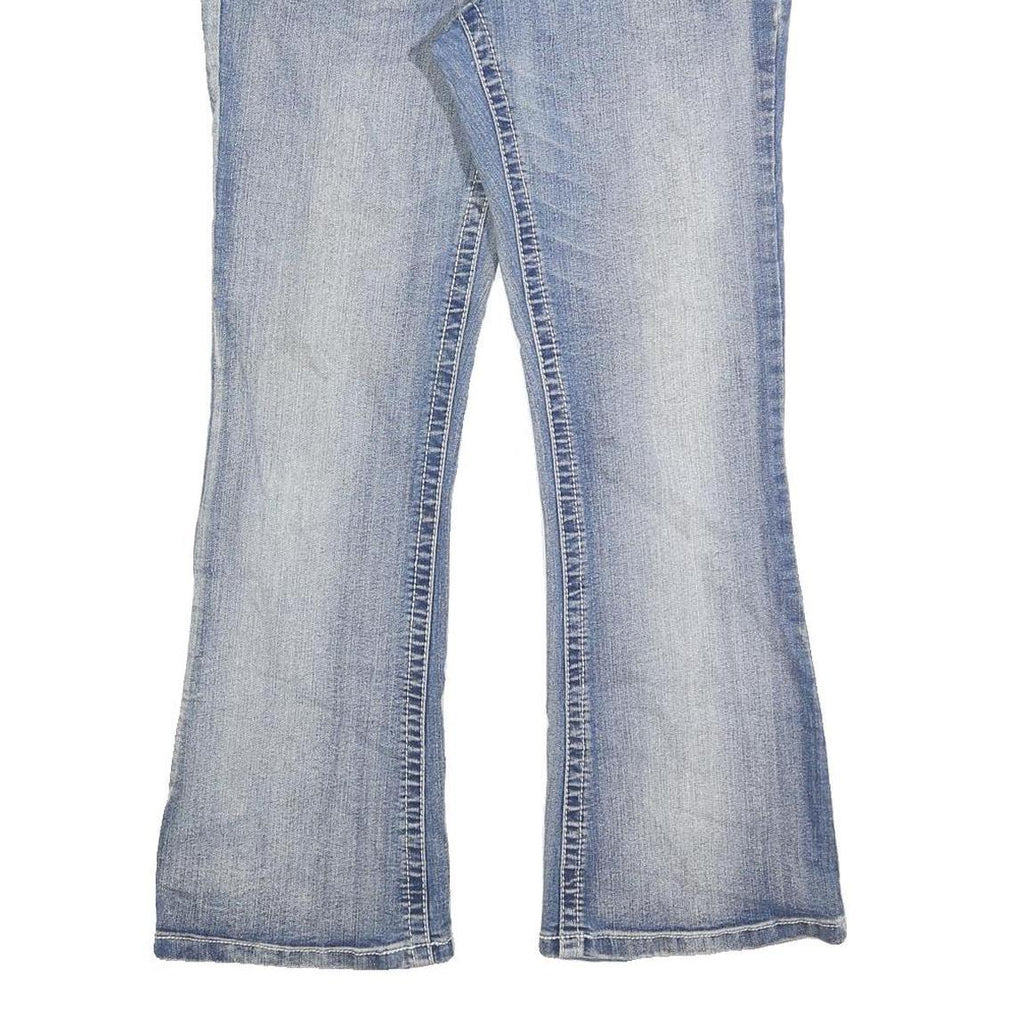 ARYIA Womens Jeans Blue Regular Flair Denim Light W32 L28 Stylish Casual Wear