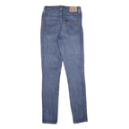 LEVI'S 721 High Rise Skinny Womens Jeans Blue Slim Denim Medium Wash W27 L30