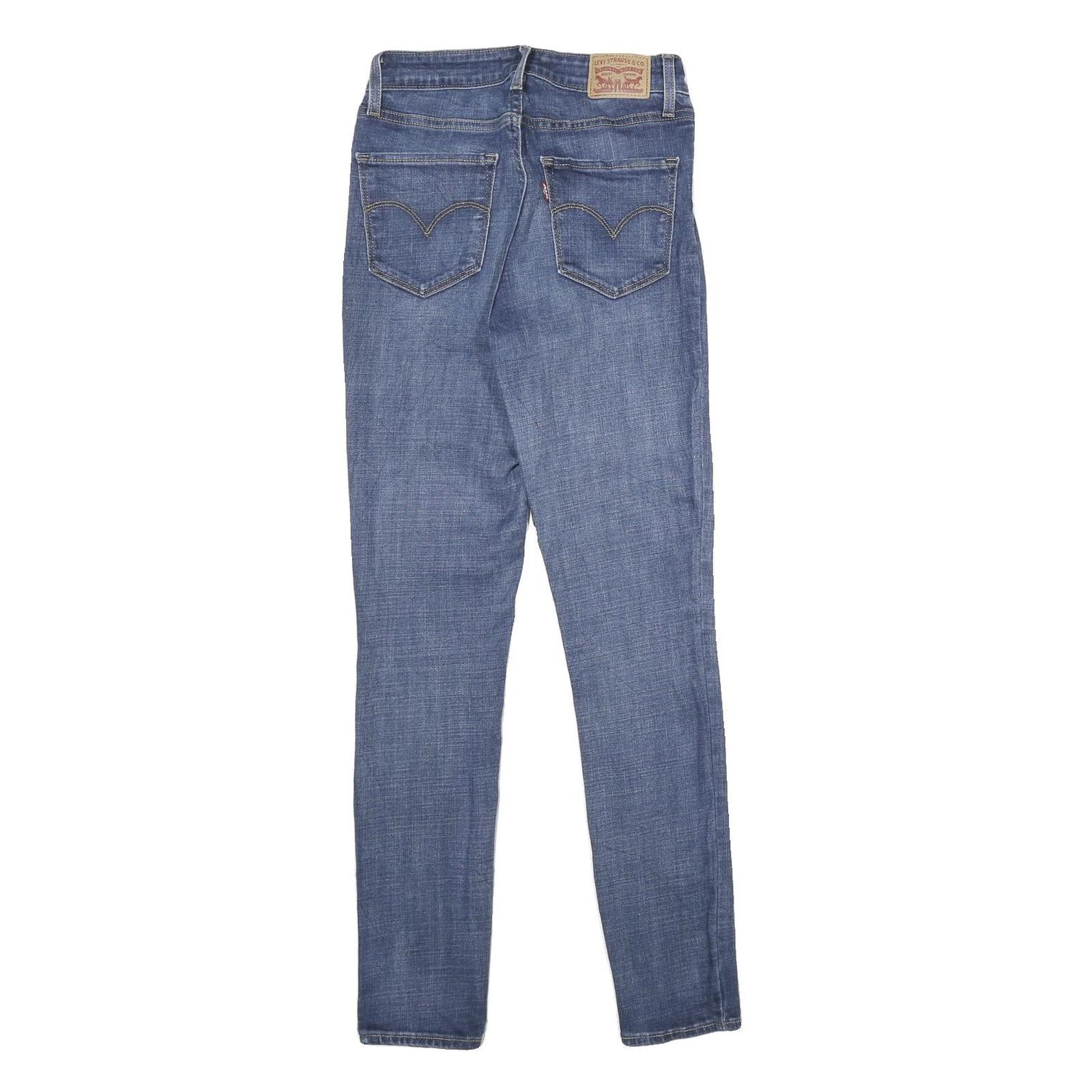 LEVI'S 721 High Rise Skinny Womens Jeans Blue Slim Denim Medium Wash W27 L30