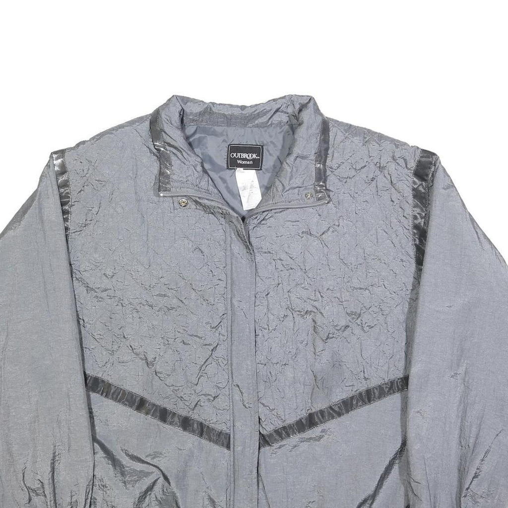 OUTBROOK Womens Grey 3XL Jacket Polyester Blend Zip Up Lightweight Plain